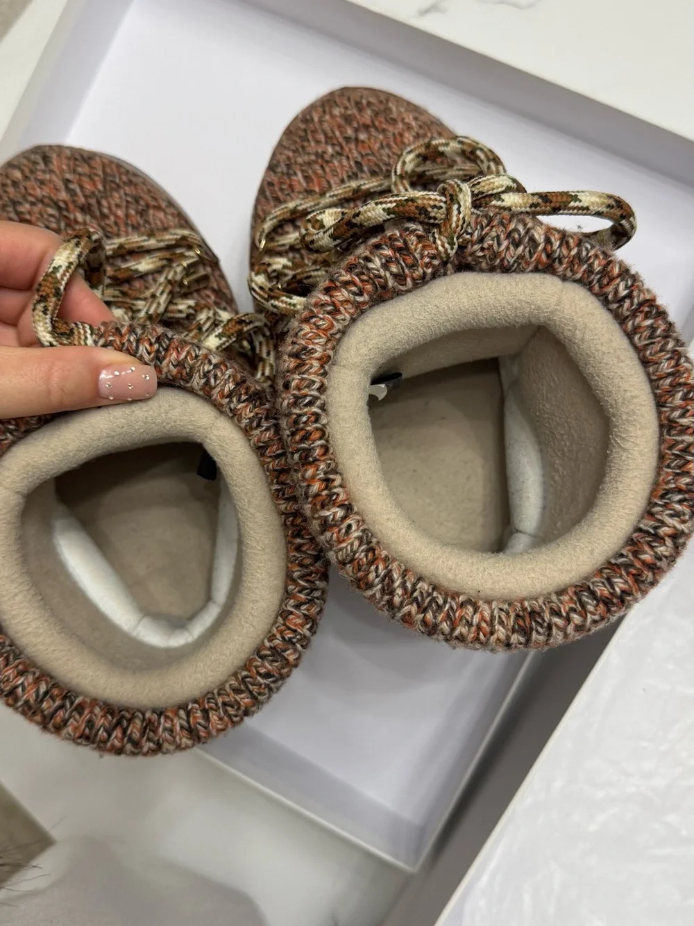 Chloe Brown & Cream Winter Moon Boots